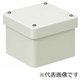 PVP-2510BM [防水プールボックス カブセ蓋正方形ノック無タテ250×ヨコ250×フカサ100ミルキーホワイト 1個]