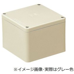 PVP-2520A [防水プールボックス 平蓋 正方形ノック無 タテ250×ヨコ250×フカサ200 グレー 1個]