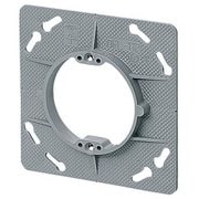 OFL11P10 [プラスチック製塗代カバー 大形四角用 丸型 丸孔カバー 塗代付 10個]