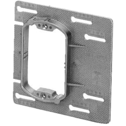 OFL-12YP10 [プラスチック製片寄プラ塗代カバーアウトレットボックス大形四角用調整可能寸法左右18mm迄10個]