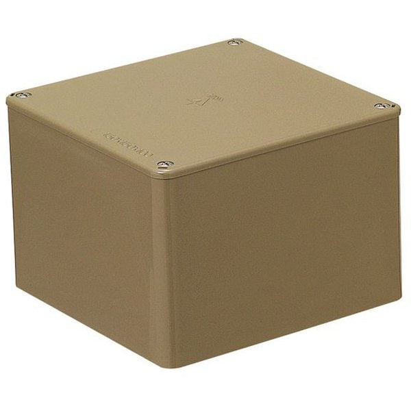 未来工業 未来工業 PVP-4040B（色：グレー） 防水プールボックス（カブセ蓋・正方形） 材料、資材