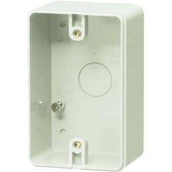 PVR-0BC0M [露出スイッチボックス 防水コンセント用･片側接地タイプ 1ヶ用 ミルキーホワイト]