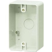 PVR-0BC0M [露出スイッチボックス 防水コンセント用･片側接地タイプ 1ヶ用 ミルキーホワイト]