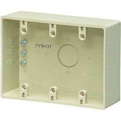 PVR-0TJ [3ケ用露出スイッチボックス コネクタ無・穴無]