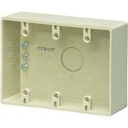 PVR-0TJ [3ケ用露出スイッチボックス コネクタ無・穴無]