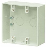 PVR-0WM [露出スイッチボックス コネクタ無 2ヶ用 穴無 ミルキーホワイト]