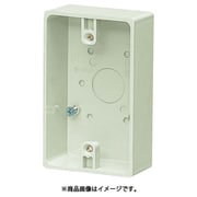 PVR16-0M [露出スイッチボックス ハブ無 ミルキーホワイト]