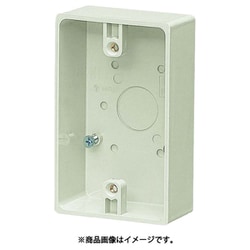 PVR22-0M [露出スイッチボックス ハブ無 ミルキーホワイト]