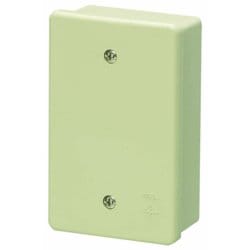 PVR22-0PJ [露出スイッチボックス カブセ蓋・ケーブルブッシング付 ブッシング取付穴φ27 ベージュ 1個]