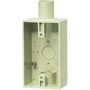 PVR22-2LJ [防滴プレート用露出スイッチボックス 1･2方出兼用 適合管VE16･22 ベージュ]
