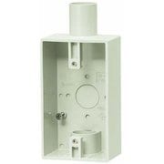 PVR22-2LM [防滴プレート用露出スイッチボックス 1・2方出兼用 適合管VE16・22 ミルキーホワイト 1個]