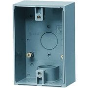 PVR22-BC1 [露出スイッチボックス 防水コンセント用 1方出・穴無]