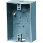 PVR22-BC1A [防水コンセント用露出スイッチボックス VE16･22 穴径φ27×1 グレー 1個]