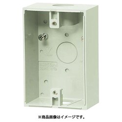 PVR22-BC1AM [露出スイッチボックス 防水コンセント用 穴付]
