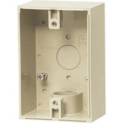 PVR22-BC1J [露出スイッチボックス 防水コンセント用 1方出・穴無]