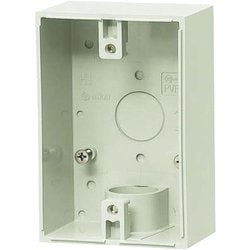 PVR22-BC1M [露出スイッチボックス 防水コンセント用 1方出・穴無]
