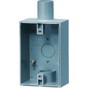 PVR22-BC2 [露出スイッチボックス 防水コンセント用 1・2方出兼用・穴無]