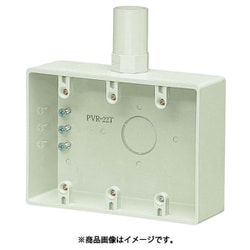 PVR-22TM [3ケ用露出スイッチボックス 2号コネクタ付]