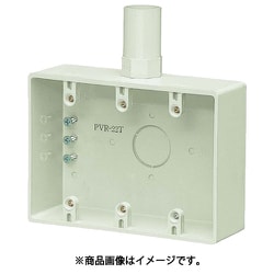 PVR-28TM [3ケ用露出スイッチボックス 2号コネクタ付]