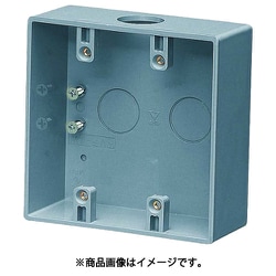 PVR-A2W [2ケ用露出スイッチボックス コネクタ無・穴上下付]