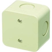 PVS-NJ [露出用ミニボックス 側面ノック付φ27･22/25×4 ベージュ]