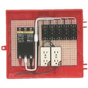 RB-13AO4 [屋外電力用仮設ボックス 漏電しゃ断器・分岐ブレーカ・コンセント内蔵 感度電流30mA 赤色 1個]