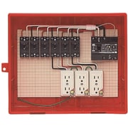 RB-14AO [屋外電力用仮設ボックス 漏電しゃ断器・分岐ブレーカ・コンセント内蔵 感度電流30mA 赤色 1個]