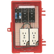RB-2A [屋外電力用仮設ボックス 漏電しゃ断器・分岐ブレーカ・コンセント内蔵 感度電流30mA 赤色 1個]