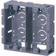 SBP-SWM10 [浅形パネルボックス あと付はさみボックス2ケ用 仕切板付 10個]