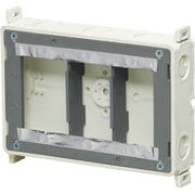 SM40-3WNFDK [結露防止ボックス 真壁用スイッチボックス 3ヶ用 3分スタッド付 仕切板26MA付/深さ40mm 1個]