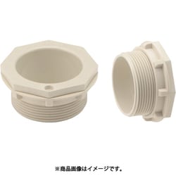 PBZ-39J [通線/ケーブル引き出し用保護ブッシング 適合ノック径φ39 ベージュ]