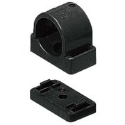 SVE-28K20 [ビニル電線管付属品 VE台座付サドル スペーサー5mm付 適合管VE28 ブラック 20個]
