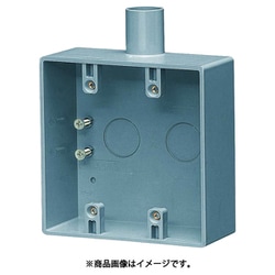 SW1-14W [露出スイッチボックス2ケ用1方出]
