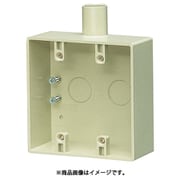 SW1-14WJ [露出スイッチボックス 2ヶ用 1方出 適合管VE14 ベージュ]