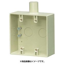 露出スイッチボックス2ケ用1方出 SW1-28WJ