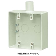 SW1-28WM [露出スイッチボックス2ケ用1方出]