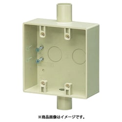 SW2-22WJ [露出スイッチボックス2ケ用2方出]