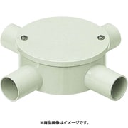 PVM16-4KM [露出用丸形ボックス カブセ蓋 4方出]