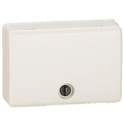 WBR-2M [情報ウオルボックス屋外用防水・防塵タイプ/カバー上下開き側面ノックアウト有 ミルキーホワイト1個]