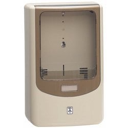 WPN2J [電力量計ボックス バイザー付 1個用 本体/バイザー ベージュ/スモークブラウン 1個]