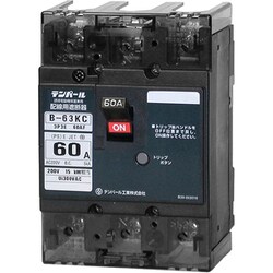 B63KC60A [Kシリーズ 分電盤協約形サイズ配線用遮断器 3P3E60AF・補助スイッチ付]
