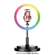 スタンド一体型LEDリングライト 直径29cm USB給電 ブラック NH-RLS02BK
