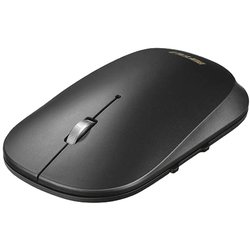 ワイヤレスマウス モバイルマウス FLEXUS（フレクサス） 無線（2.4GHz）接続式 BlueLED 5ボタンタイプ 電池式 速度切替 耐衝撃 静音 ブラック BSMBW538NBK