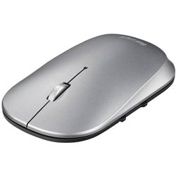 ワイヤレスマウス モバイルマウス FLEXUS（フレクサス） 無線（2.4GHz）接続式 BlueLED 5ボタンタイプ 電池式 速度切替 耐衝撃 静音 シルバー BSMBW538NSV