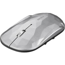 ワイヤレスマウス モバイルマウス FLEXUS（フレクサス） 無線（2.4GHz）接続式 BlueLED 5ボタンタイプ 電池式 速度切替 耐衝撃 静音 シルバー BSMBW538GSV