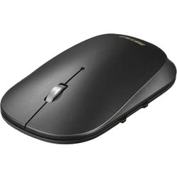 ワイヤレスマウス モバイルマウス FLEXUS（フレクサス） Bluetooth5.0接続 BlueLED 5ボタンタイプ 電池式 速度切替 耐衝撃 静音 ノーマル/ブラック BSMBB538NBK
