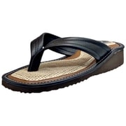 AT362 BK M [【日本製】 メンズ カリプソ 鼻緒 サンダル ぞうり M（25.0cm～25.5cm） ブラック]