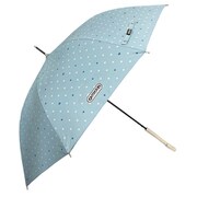 子供用傘 晴雨兼用 OUTDOOR PRODUCTS ハートドット柄 58cm ジャンプ式 遮光・遮蔽99%以上カット サックス 10001068