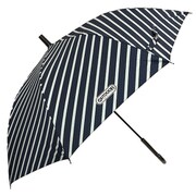 子供用傘 晴雨兼用 OUTDOOR PRODUCTS ストライプ柄 55cm ジャンプ式 遮光・遮蔽99%以上カット ネイビー 10002568