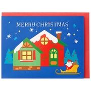 限定 クリスマス立体カード サンタとお家 XAR-780-500